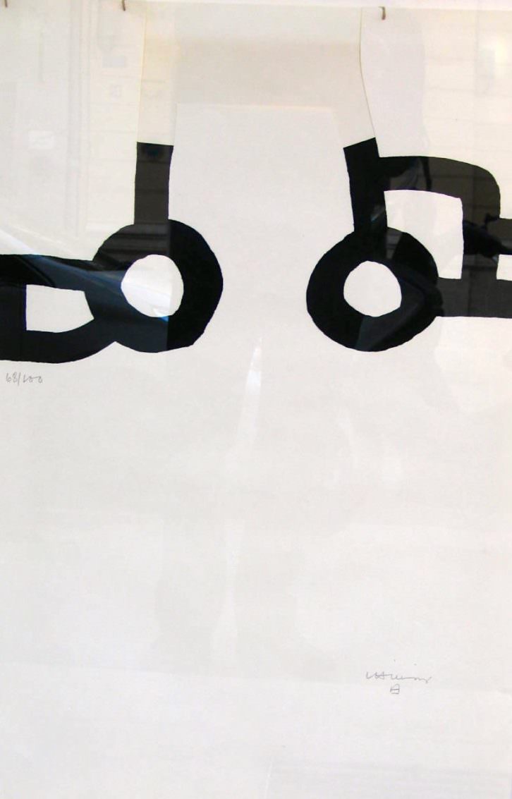 Obra de Chillida. Imagen cortesía de Galería Benlliure