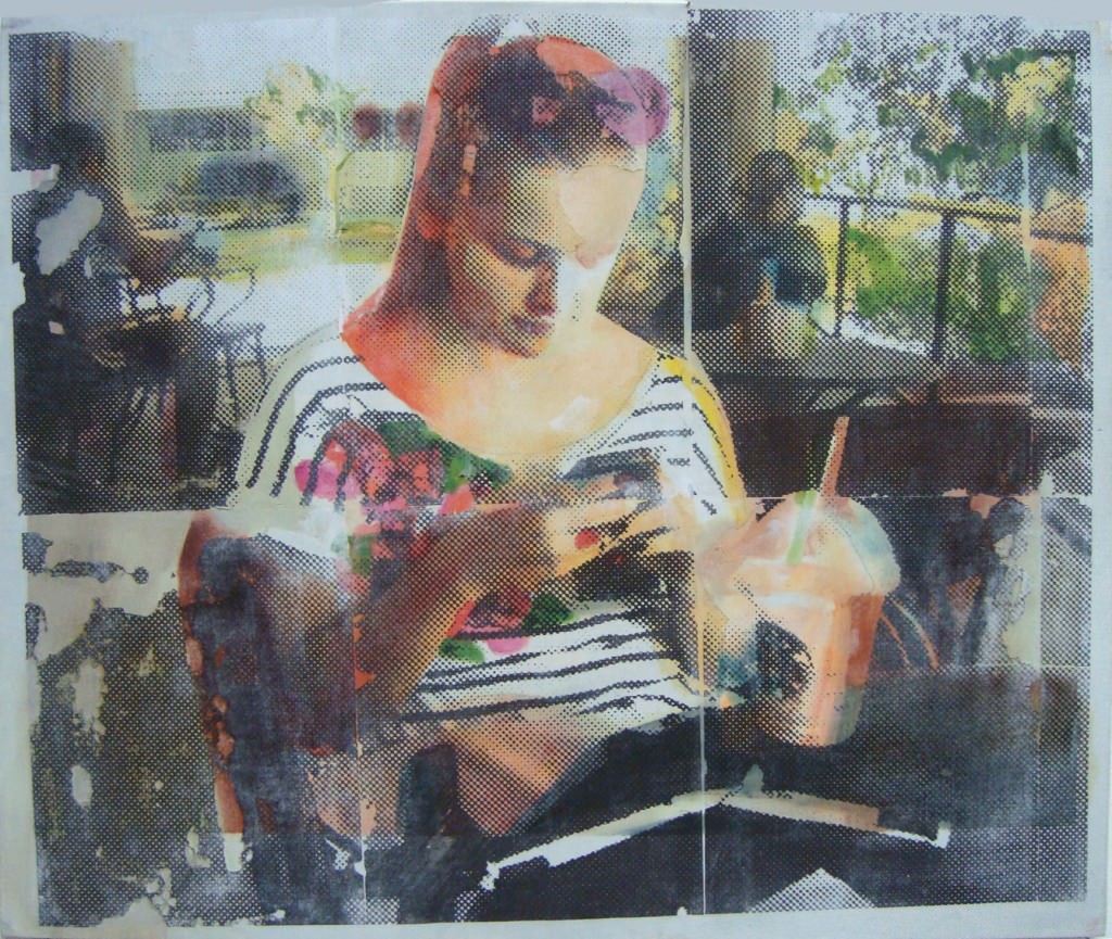 Obra VII de la serie 'Lo importante es con quién compartes el plato no de qué está lleno', de Casasola. Imagen cortesía del artista.