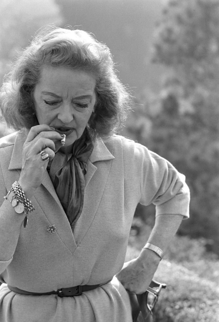 Imagen de Bette Davis en la exposición de Kir Royal. Foto: Lawrence Schiller