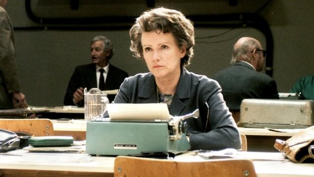 Barbara Sukowa en el papel de Hannah Arendt, película de Margarethe von Trotta.