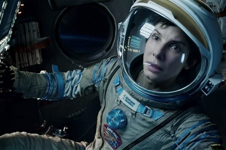 Sandra Bullock en un fotograma de Gravity, película de Alfonso Cuarón.