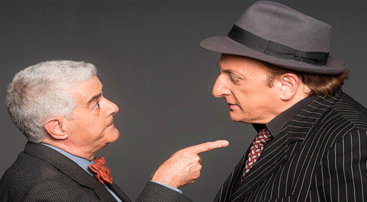 Guillermo Montesinos y Javier Gurruchaga, en 'Una pareja de risa'. Imagen cortesía de Teatro Olympia.