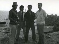 Manuel Delgado Villegas custodiado por la policía.Pto. de Santamaría, Cádiz, hacia 1971