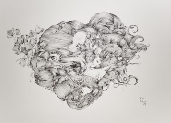 Raquel Carrero, El ciclo de la vida (2013). Imagen cortesía de la Trentatres Gallery.