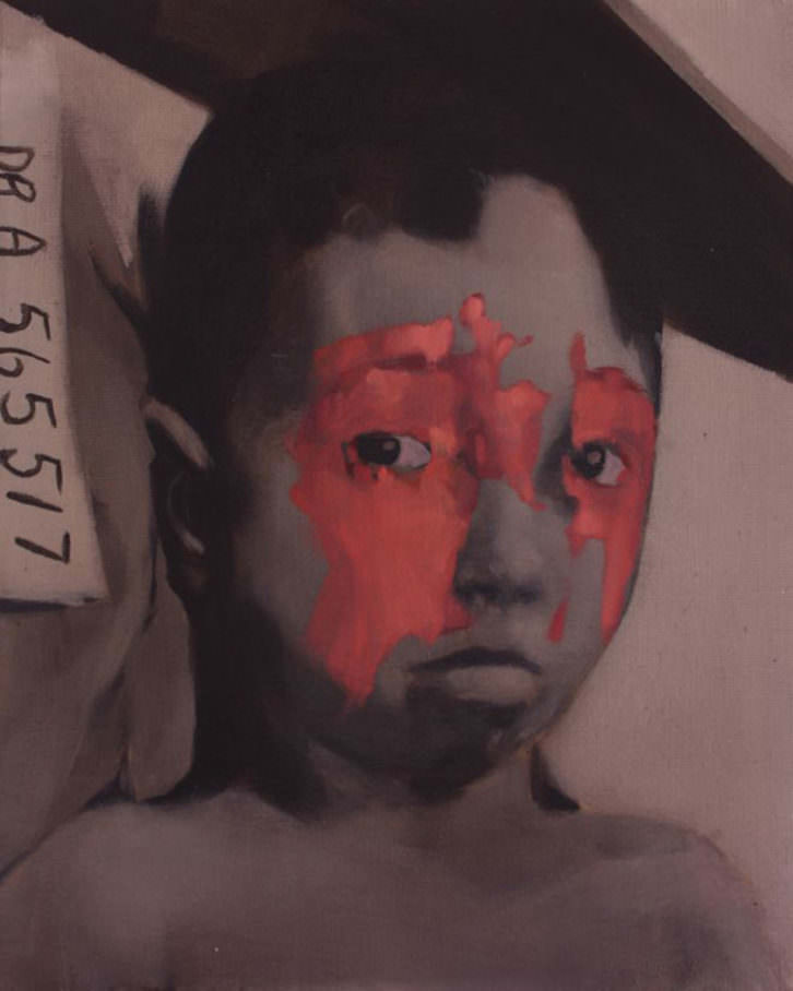 Nacho Martín Silva, kid II, 2013, (óleo sobre lienzo, 41 x 33 cm). Imagen cortesía de la Galería nuble.