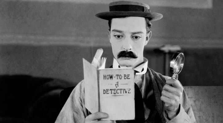 Fotograma de 'El moderno Sherlock Holmes', de Buster Keaton. Imagen cortesía del Festival La Cabina.