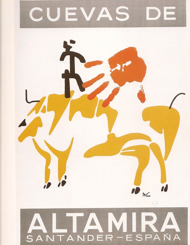 Mathias Goeritz, Cartel de las Cuevas de Altamira, 1948. Imagen cortesía de Chus Tudelilla. 