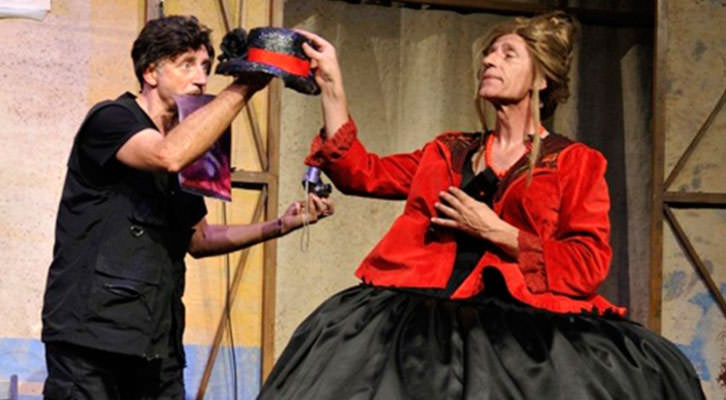 Joan Faneca (izquierda) y Joan Segalés en una escena de 'Da capo'. Imagen cortesía de Teatre Talia.