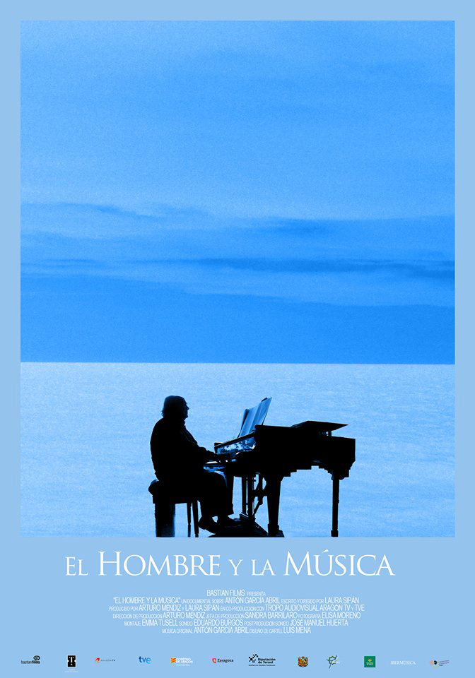 Cartel del documental 'El hombre y la música', de Laura Sepán, en el festival '22xDon Luis' del Centro Buñuel de Calanda.