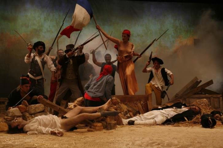 La liberté rassonnée, de Zaera, en la exposición 'Mujeres: territorios de resistencia', en La Nau de la Universitat de València. Imagen cortesía de La Nau.