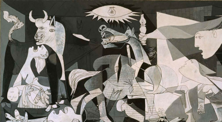 Detalle de la obra 'Guernica', de Pablo Picasso. 