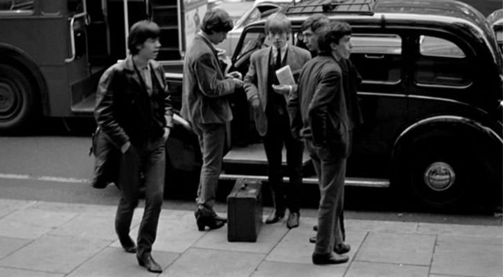 Fotografía de The Rolling Stones en la exposición del Centro Cultural Bancaja,