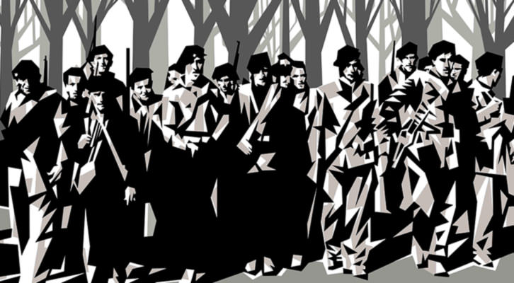 Obra de Manolo Sánchez en 'De luces a sombras'. Aula de Cultura La Llotgeta. Imagen cortesía del comisario Nilo Casares. 
