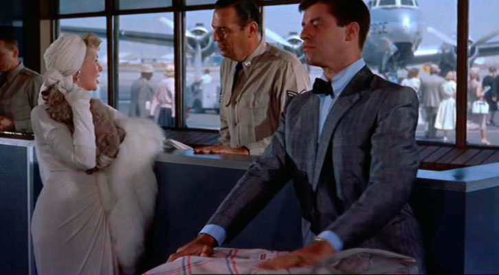 Jerry Lewis y Suzanne Pleshette en un fotograma de 'Tú, Kimi y yo', de Frank Tashlin. Terraza de verano del MuVIM.