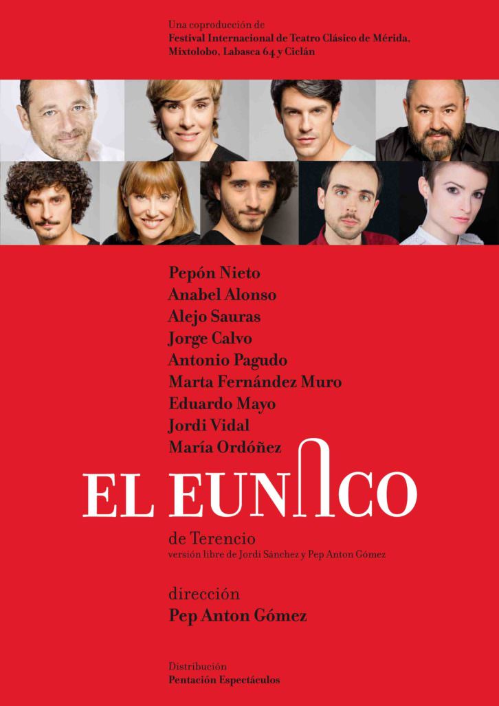 Cartel de 'El eunuco'. Festival d'Estiu Sagunt a Escena.