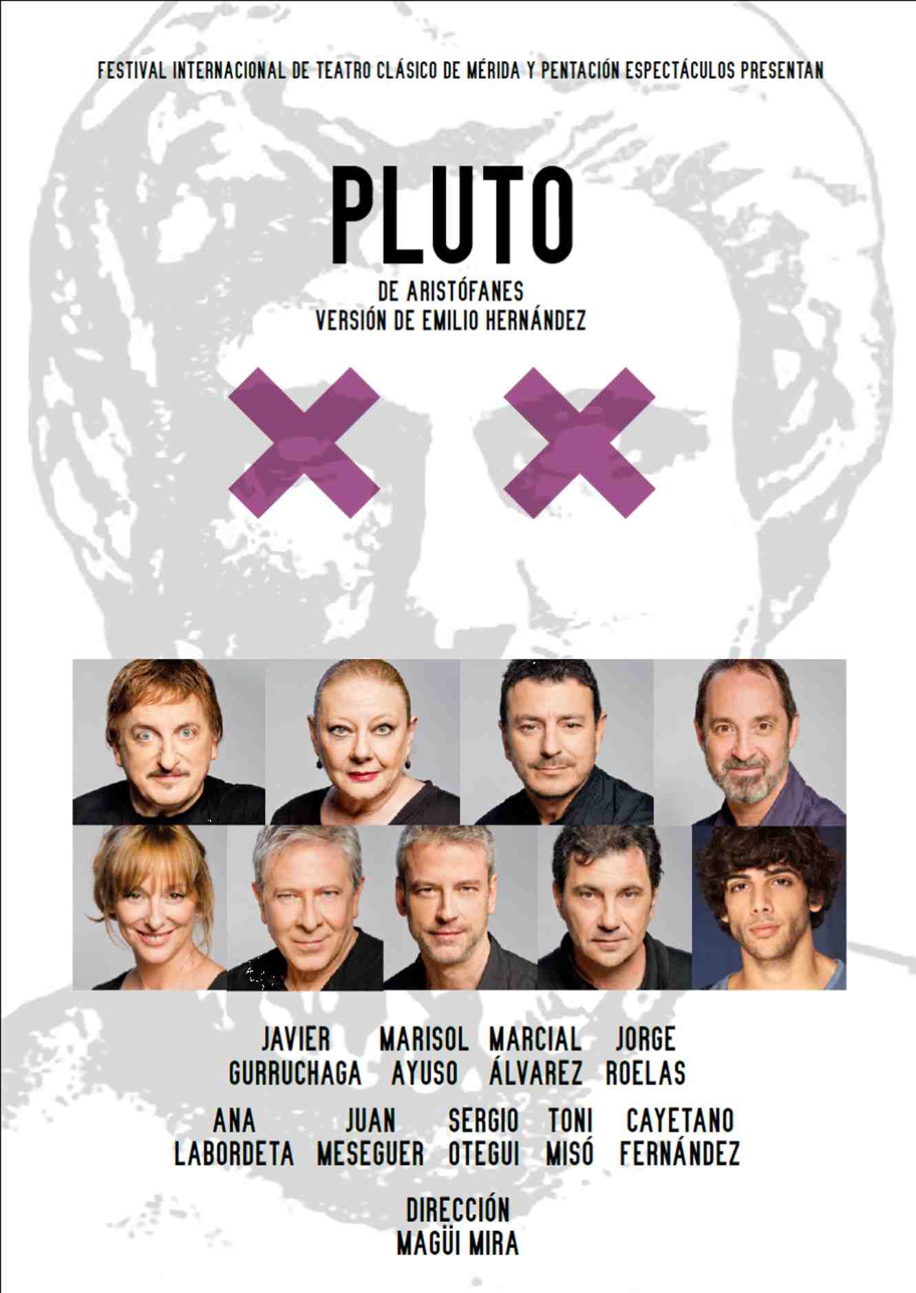 Cartel de 'Pluto', de Aristófanes. Festival d'Estiu Sagunt a Escena.