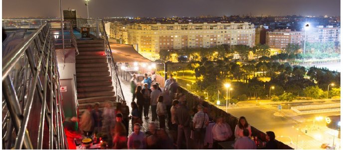 Azotea Expo Hotel Valencia. Imagen cortesía de la organización Live the Roof Valencia.