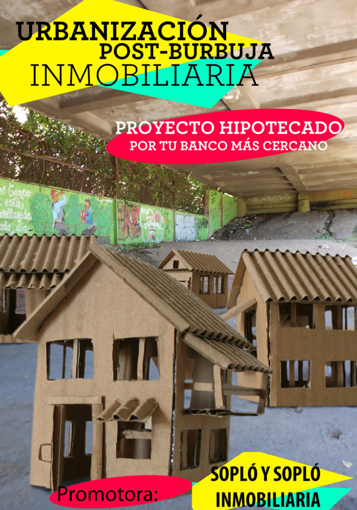 Alejandro Bonnet de León. Casas de papel (Urbanización post-burbuja inmobiliaria). Cortesía del artista.