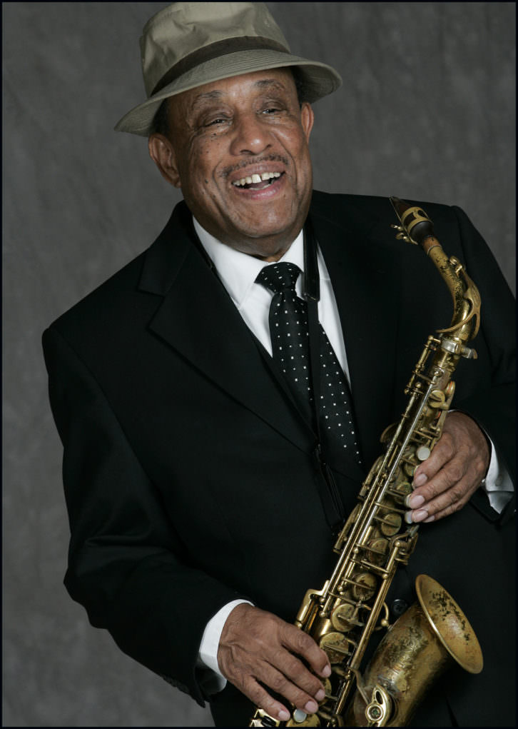 El saxofonista Lou Donaldson. Imagen cortesía de Jimmy Glass.