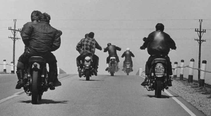 Fotografía de Danny Lyon en la exposición 'The Bikeriders', de la Fundación Colectania, en el MuVIM.