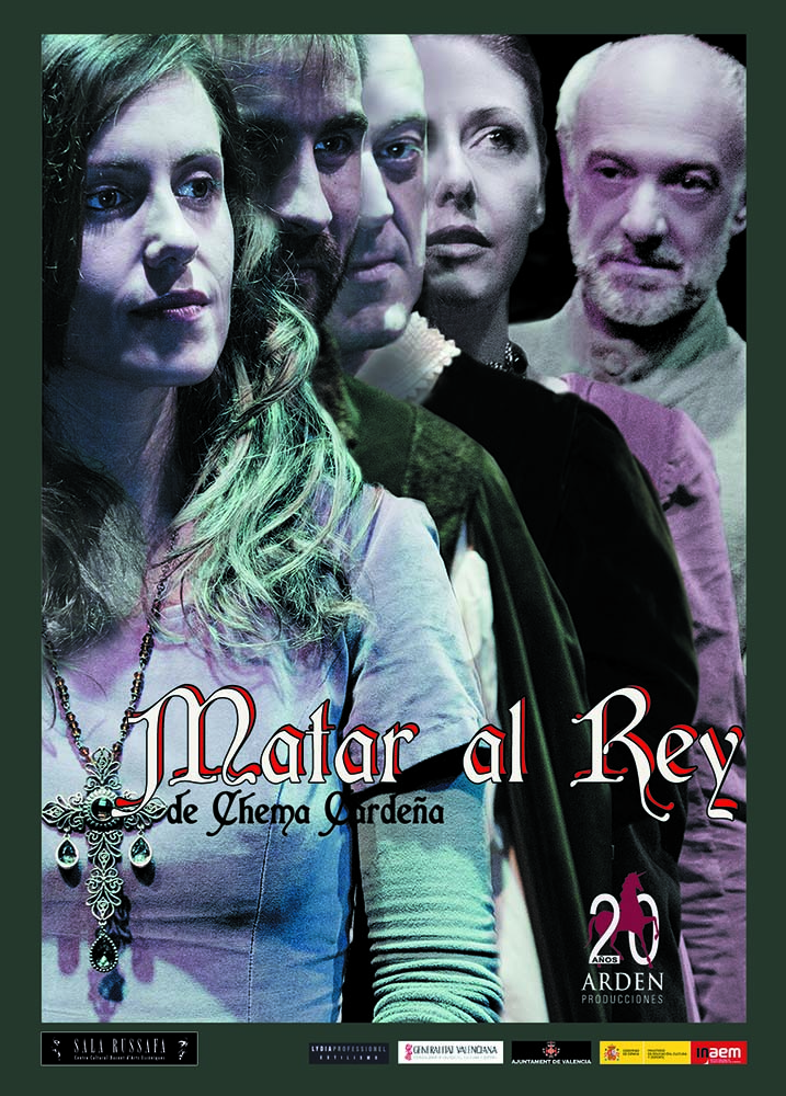 Cartel de 'Matar al rey', de Chema Cardeña. Imagen cortesía de Sala Russafa. 