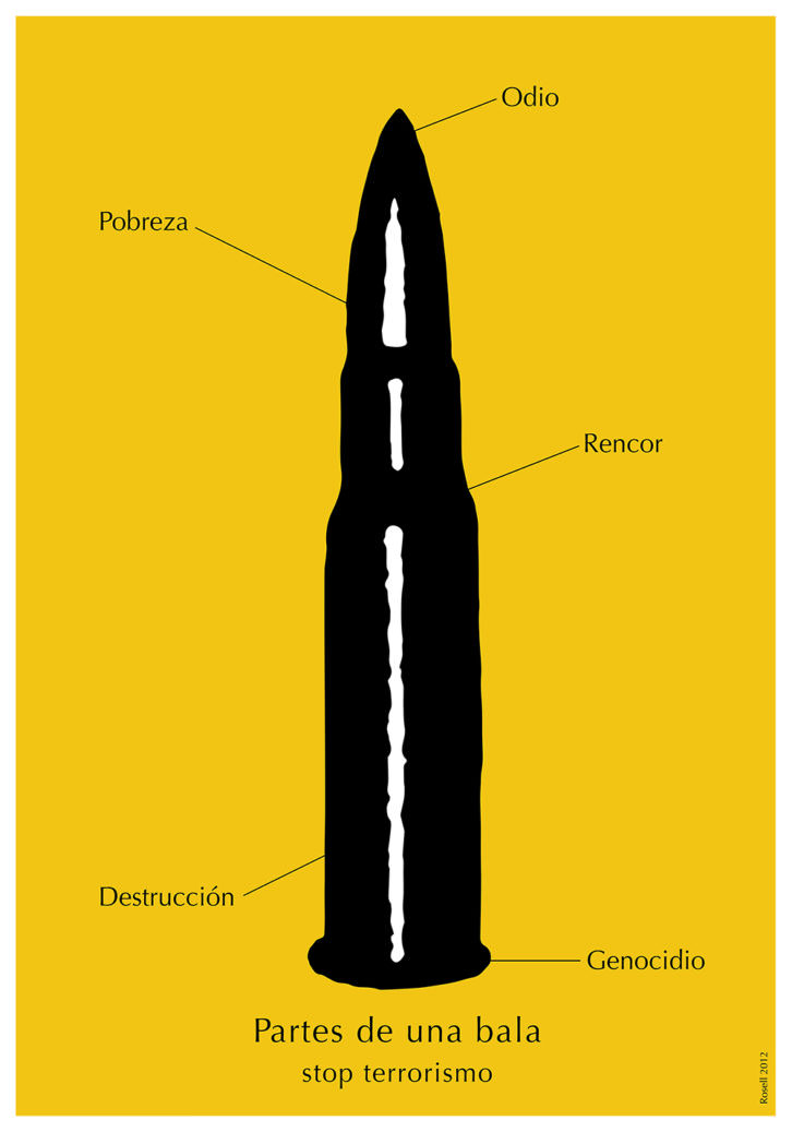 Cartel de Arístides Rosell para la 13 Bienal Internacional del Cartel de México. Imagen cortesía del autor. 