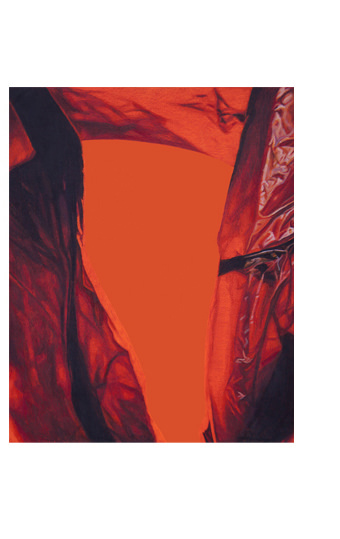 Javier Palacios. Ente VI, 2014. Acrylic fluor and pencil on board. 27 x 22 cm. Cortesía del artista