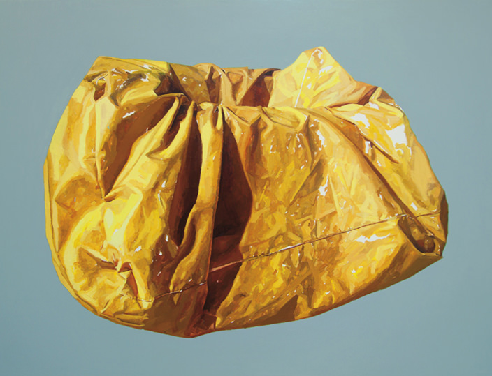 Javier Palacios. Container souls, 2012. Oil on board. 92 x 120 cm. Cortesía del artista