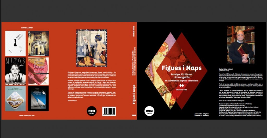 Portada y contraportada del libro 'Figues i naps' de Rafael Solaz. Rom Editors.