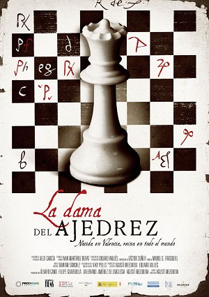 Cartel de la película 'La dama del ajedrez', de Agustí Mezquida. Cortesía del autor. 