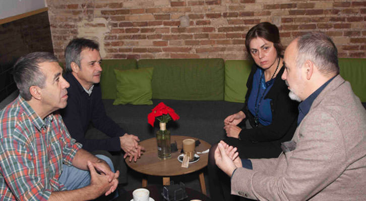 De izquierda a derecha, Salva Torres, Vicente Chambó, Begoña Siles y Rafael Maluenda. Fotografía: Fernando Ruiz. 