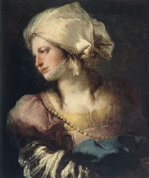 Retrato de Giandomenico Tiepolo. Imagen cortesía del Museo de Bellas Artes de Bilbao. 