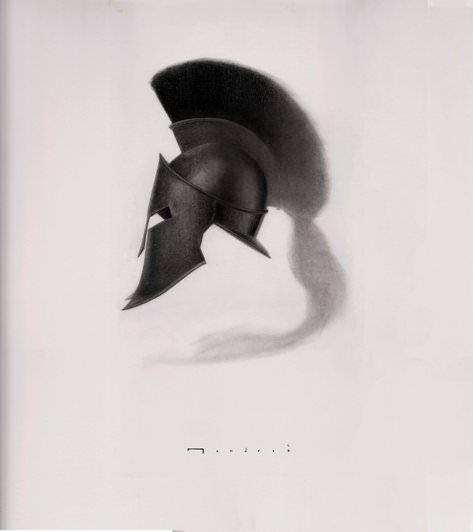 Detalle de "El caballo y el soldado" de Carlos Mondriá.
