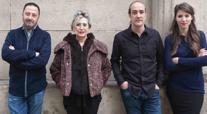 De izquierda a derecha, Antonio Alcaraz, Carmen Calvo, Chema López e Inma Femenía. Desayunos Makma en Lotelito. Foto: Fernando Ruiz.