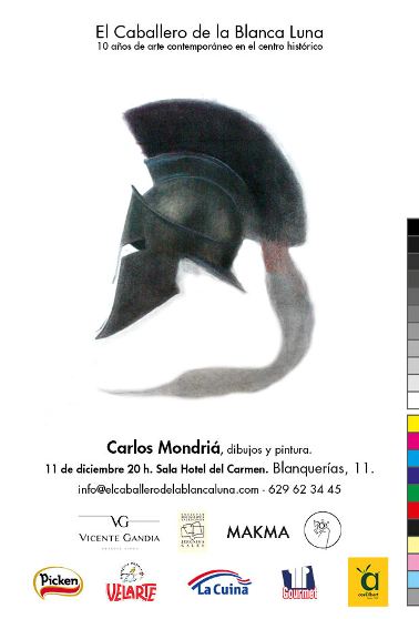 Cartel de la exposición de Carlos Mondriá.