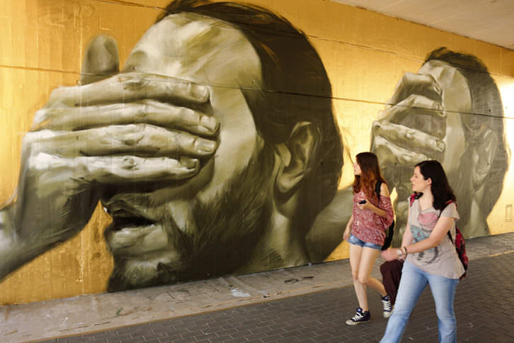 Grafitti de La Mesa en el Poliniza de 2012. Imagen cortesía de la UPV.