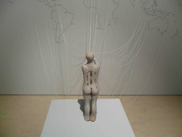 Obra de Su-Pi Hsu en 'Room Art, 2015. Migraciones visuales'. Sala Acadèmia de La Nau de la Universitat de València.