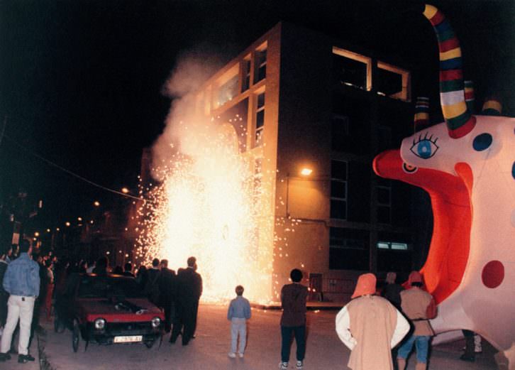 Imagen de la inauguración de la Sala L'Horta en 1995. Cortesía de L'Horta Teatre. 