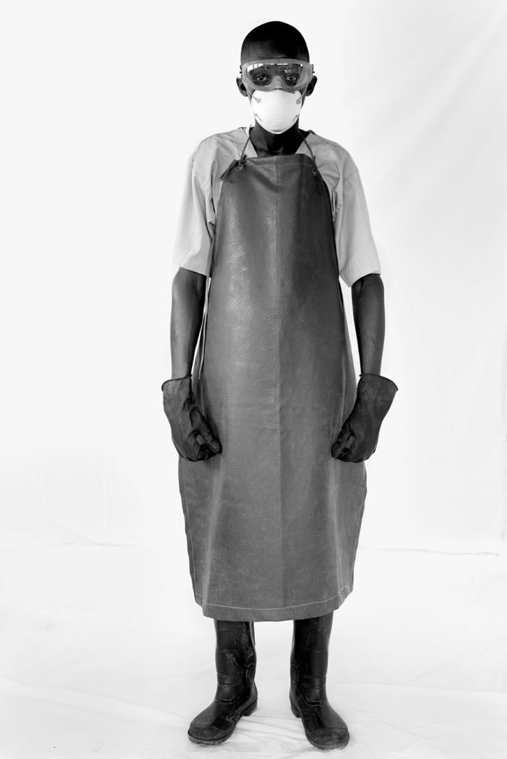 Fotografía de Daniel Berehulak en la exposición Ébola en el IVAM. Imagen cortesía de PhotOn Festival. 