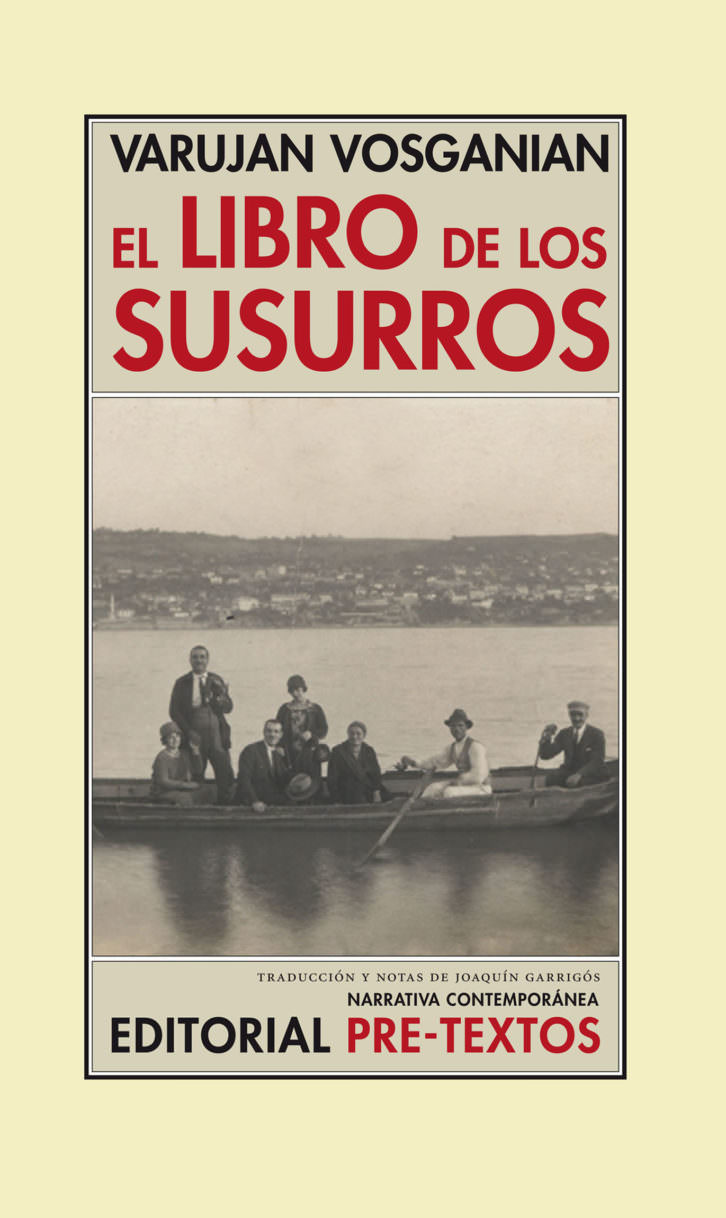 Portada de 'El libro de los susurros', de Varujan Vosganian. Editorial Pre-Textos. 