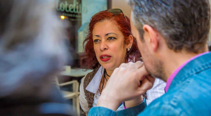 Bia Santos, durante los Desayunos Makma en Lotelito. Fotografía: Ana Pastor.