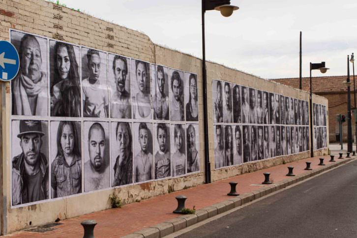 Instalación de Jorge López en el Cabanyal, Valencia. Cortesía del artista.