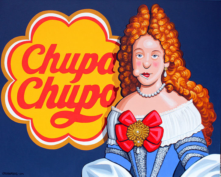 Chupa Chupo, en alusión a Mariana de Neoburgo, de Javier Granados, en 'Otra historia'. Imagen cortesía de Alba Cabrera.