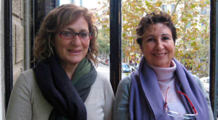 Anna Miñarro y Teresa Morandi, autoras del libro. 