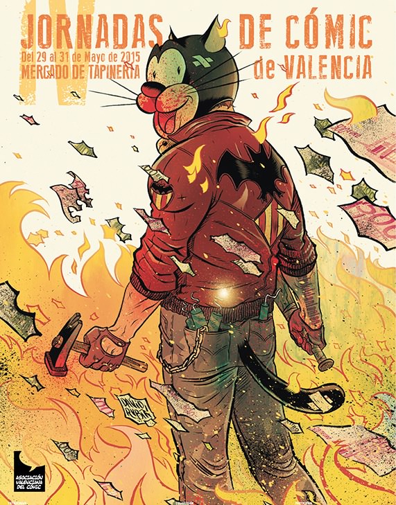 Cartel de las IV Jornadas de Cómic de Valencia.