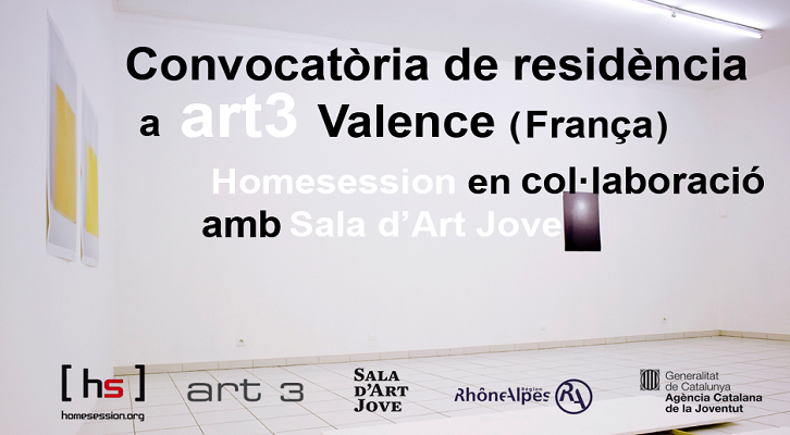 Convocatoria residencia artística art3 en Valencia (Francia).