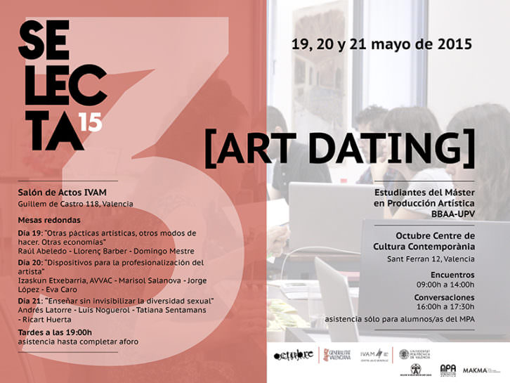 Cartel anunciador de Art Dating.