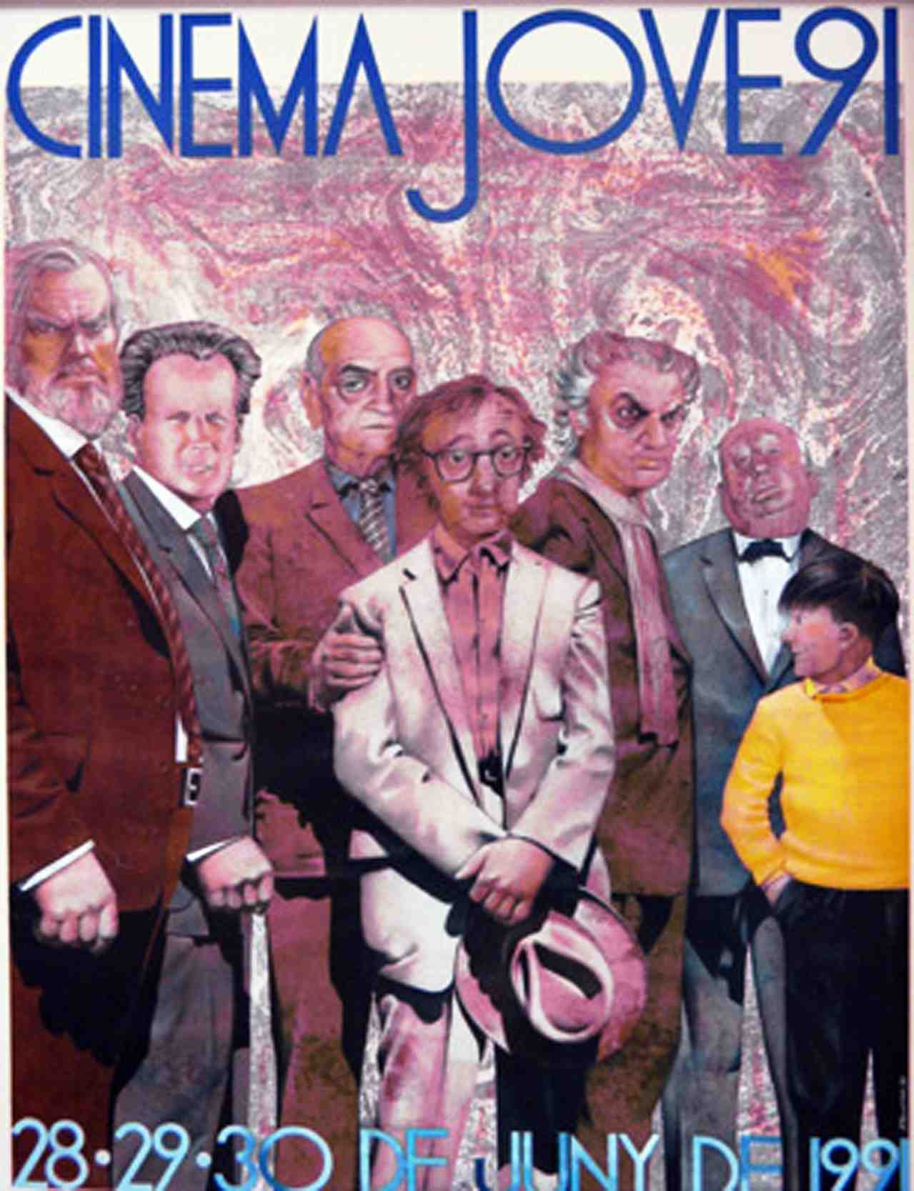 Cartel de J. Ballester del Cinema Jove de 1991. Cortesía del Festival. 