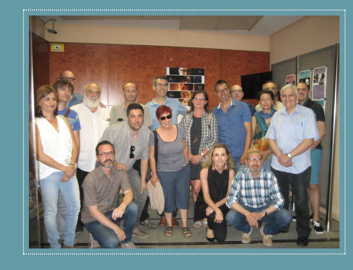 Algunos de los asistentes al acto de presentación del Festival de las Artes Escénicas de Valencia en la SGAE. Imagen de AVETID.