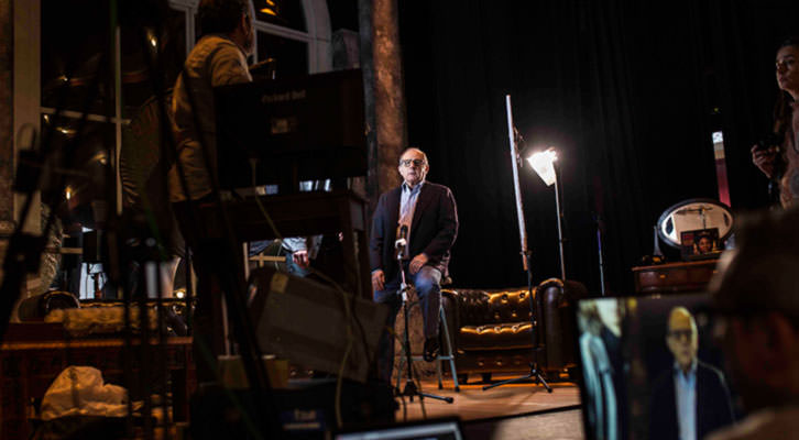 El actor Emilio Gutiérrez Caba en el Teatro Talia. Foto: Vicent Bosch. 